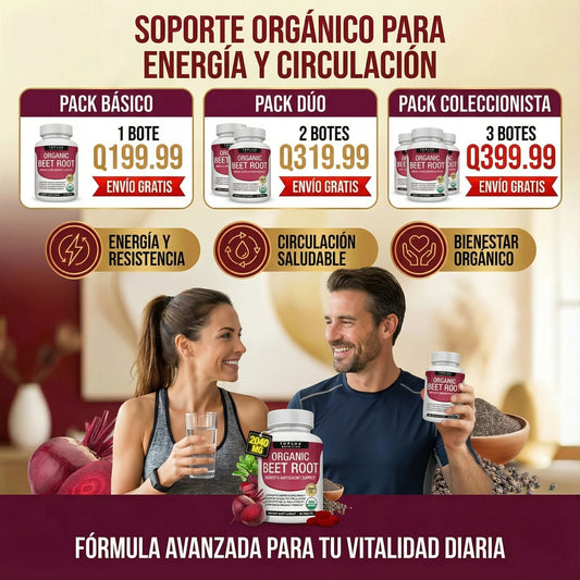Beetroot - Soporte orgánico para energía y circulación
